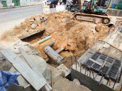 Excavation for Septic Tank